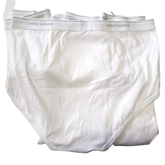 Lanesboro Briefs 42 NWOT Men's Tighty Whities 100% Cotton Quick Draw H-Fly - Picture 3 of 4